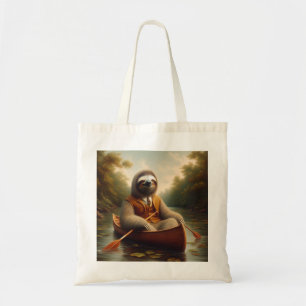 Tote Bag Sloth Dans Un Canoë