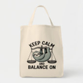 Tote Bag Sloth Libra Zodiac Grocery Tote (Devant)