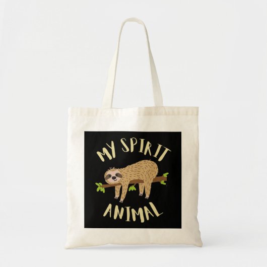 Tote Bag sloth my spirit animal (Devant)