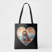 Tote Bag Sloth Surfing (Devant)