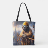 Tote Bag Sloth Working the High Steel (Dos)