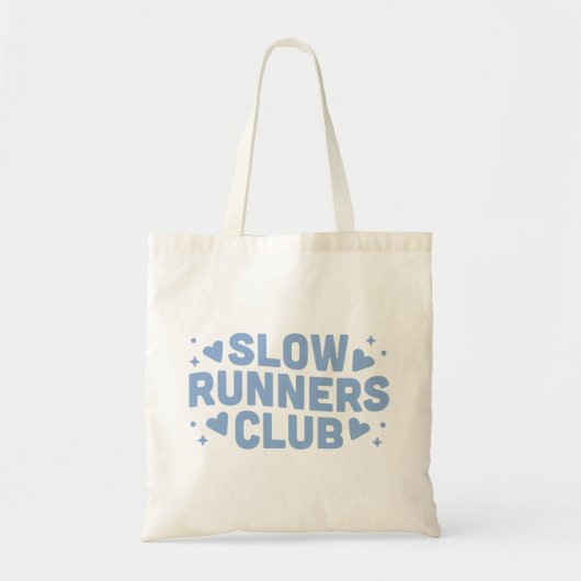 Tote Bag Slow runner club drôle (Devant)