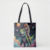 Tote Bag Small Multi-Coloured Aliens in Space (Devant)