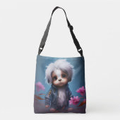 Tote Bag small with white hair (Achterkant)