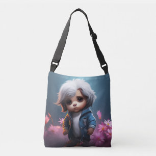 Tote Bag small with white hair