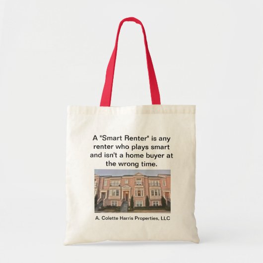 Tote Bag Smart Renter Fourre-tout - Design 3 (Devant)