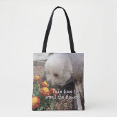 Tote Bag Smell the Flowers (Devant)