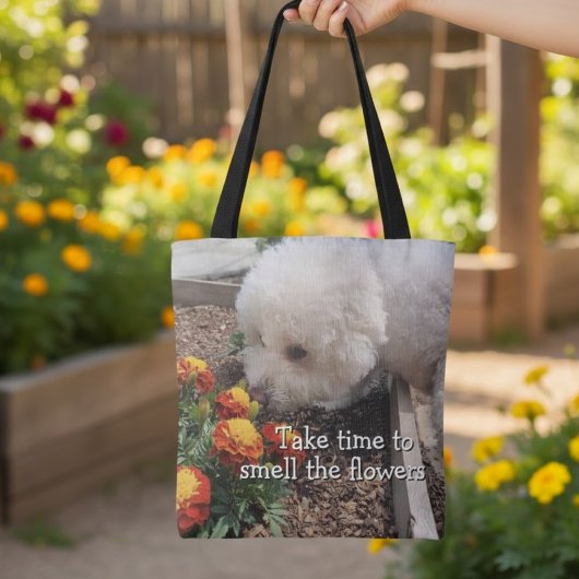 Tote Bag Smell the Flowers