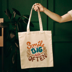 Tote Bag Smile Big Laugh Souvent : Joyeux