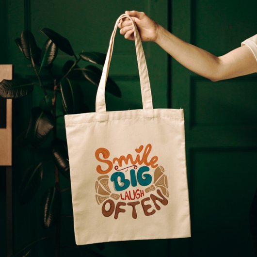 Tote Bag Smile Big Laugh Souvent : Joyeux