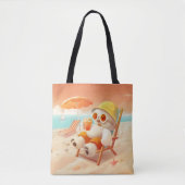 Tote Bag Smile Dog - Mode Plage Activé (Devant)
