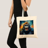 Tote Bag Smiling gorilla (Devant (produit))