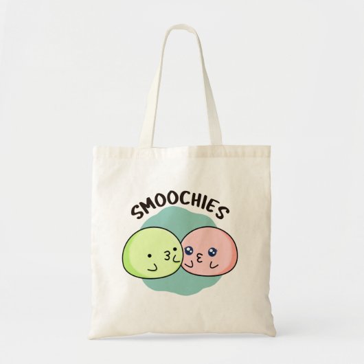 Tote Bag Smoochies Drôle Baiser Mochi Pun (Devant)