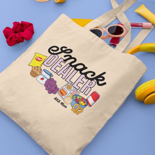 Tote Bag Snack Dealer Maman Vie Drôle