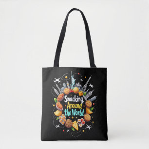 Tote Bag Snacking Autour Du Monde Fast Food Travel Travele