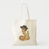Tote Bag Snake as Pirate with Hook Hand & Eye patch (Devant)
