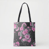 Tote Bag Snakes and pink roses (Devant)