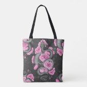 Tote Bag Snakes and pink roses (Dos)