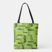 Tote Bag Snarky Grinch | Modèle de phrase Grinch Snarky (Dos)