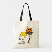 Tote Bag Snoopy & Bois Nid Avec Jack O'Lantern (Dos)