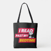 Tote Bag Snoopy "I Read Past My Bedtime" (Dos)