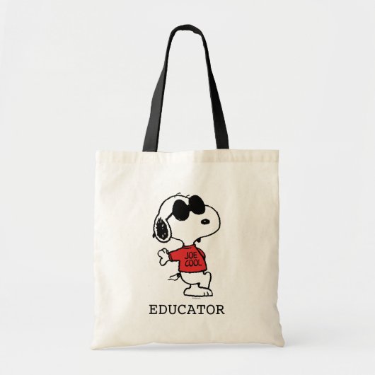 Tote Bag Snoopy "Joe Cool" Teacher (Devant)