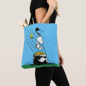 Tote Bag Snoopy Jumping dans le pot d'or (De près)