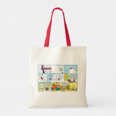 Tote Bag Snoopy Sled Riding Food Dish (Dos)