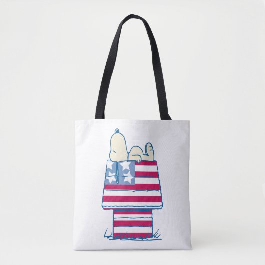 Tote Bag Snoopy sur 4 juillet Dog House (Devant)