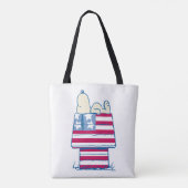 Tote Bag Snoopy sur 4 juillet Dog House (Dos)