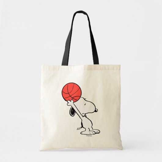 Tote Bag Snoopy Varsity Sports Basketball (Devant)