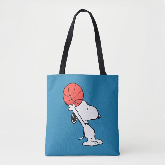 Tote Bag Snoopy Varsity Sports Basketball (Devant)