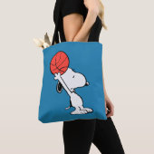 Tote Bag Snoopy Varsity Sports Basketball (De près)