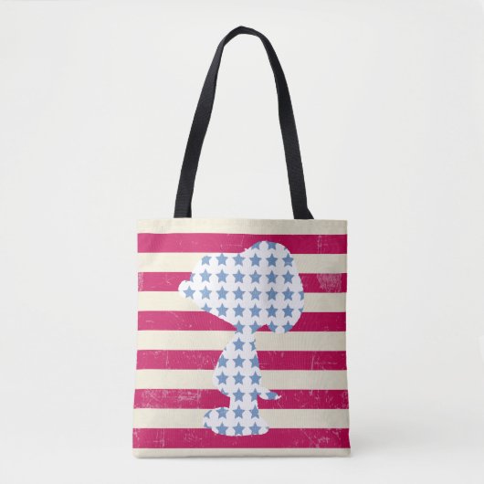 Tote Bag Snoopy Vintage Stars & Stripes (Devant)