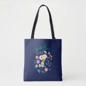 Tote Bag Snoopy & Woodstock Flower Hug Teacher (Devant)