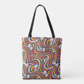 Tote Bag Snoopy & Woodstock Vibes Super Motif violet (Dos)