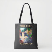 Tote Bag Snoqualmie Falls Washington Shirt, Sasquatch (Devant)