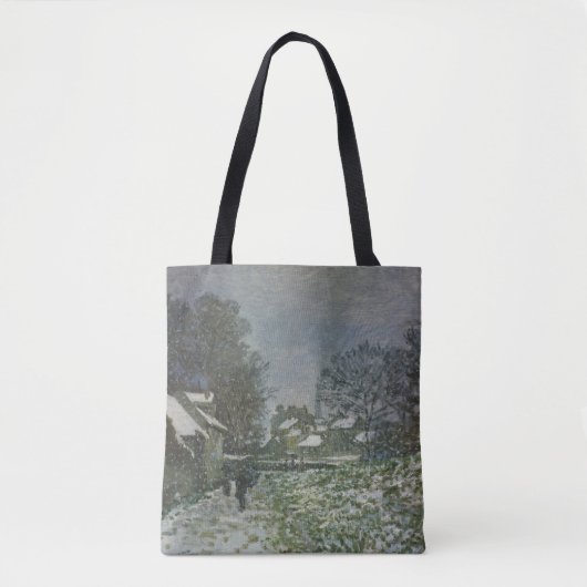 Tote Bag Snow at Argenteuil par Claude Monet (Devant)