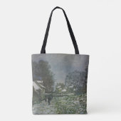 Tote Bag Snow at Argenteuil par Claude Monet (Dos)