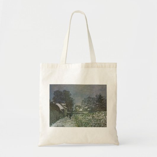 Tote Bag Snow at Argenteuil par Claude Monet (Devant)