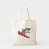 Tote Bag Snowboard requin (Devant)