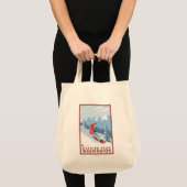 Tote Bag Snowboarder Scender - Glacier Peak, Washington (Devant (produit))