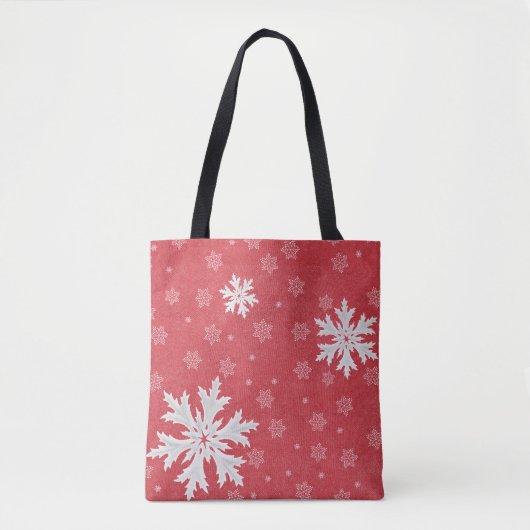 Tote Bag Snowflakes à la carte postale de Noël Eve (Devant)