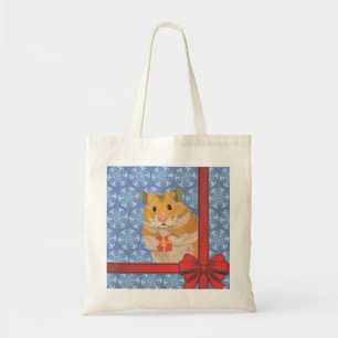 Tote Bag Snowflakes Christmas Hamster