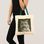 Tote Bag SnowLeopardM002, léopard de neige (Devant (produit))