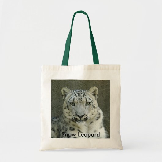 Tote Bag SnowLeopardM002, léopard de neige (Devant)