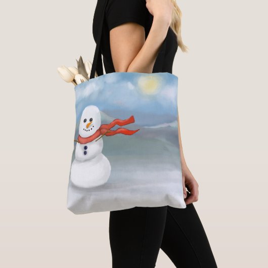 Tote Bag Snowman (De près)