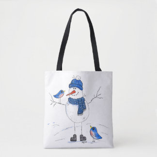 Tote Bag Snowman à longue jambe