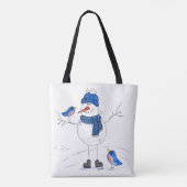 Tote Bag Snowman à longue jambe (Dos)
