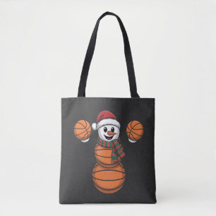 Tote Bag Snowman Basketbal Noël Père Noël Baseball Sport